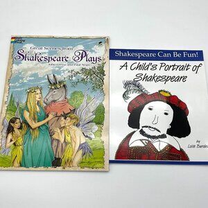 Scenes From Shakespeare Plays Coloring Book & A Child's Portrait of Shakespeare